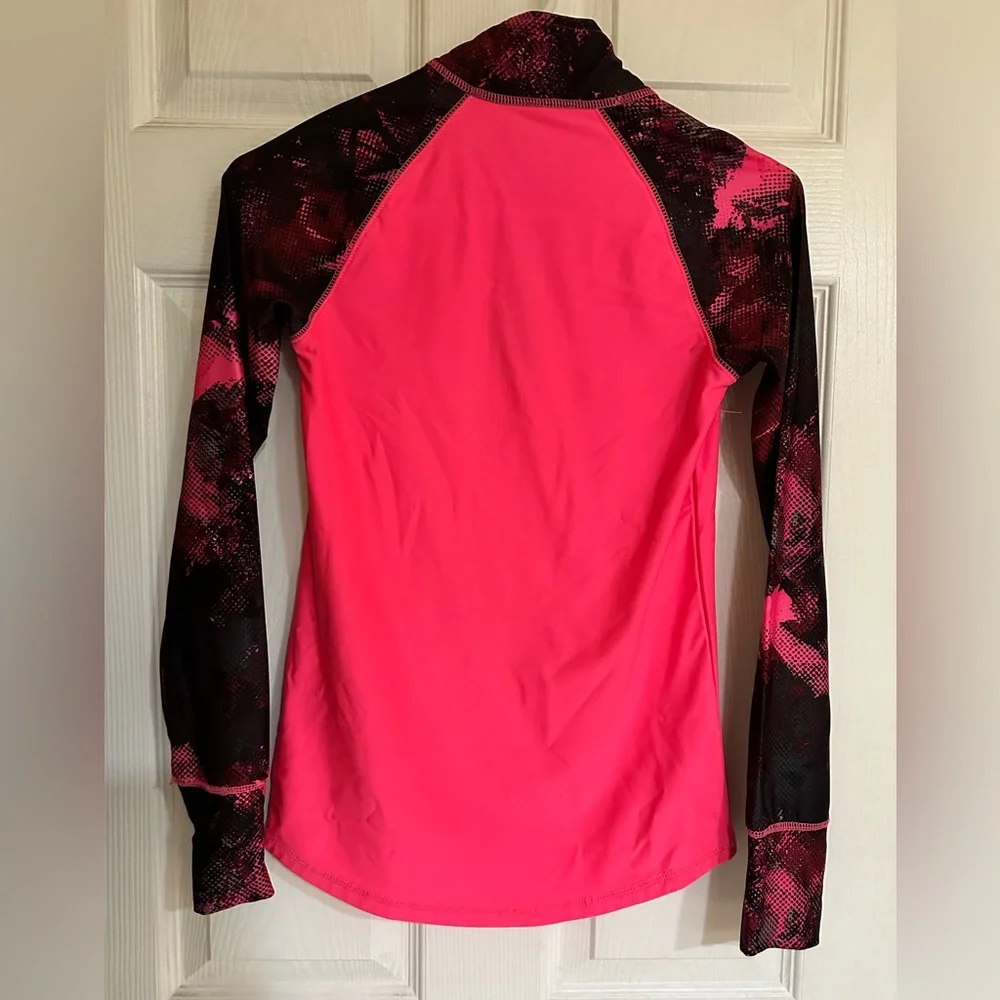 Girls bright pink long sleeve top - Picture 3 of 3